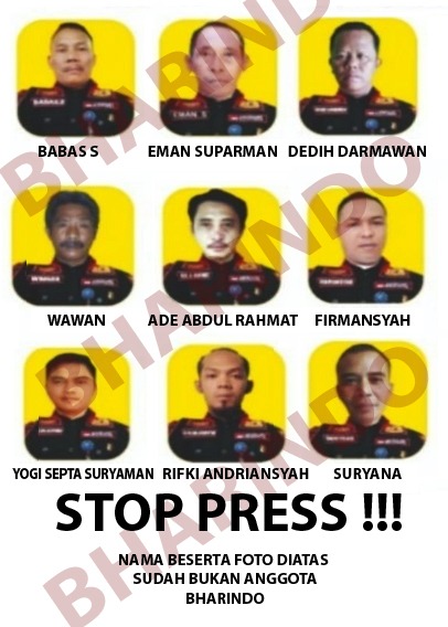 Yang ada di foto sudah bukan anggota Bharindo