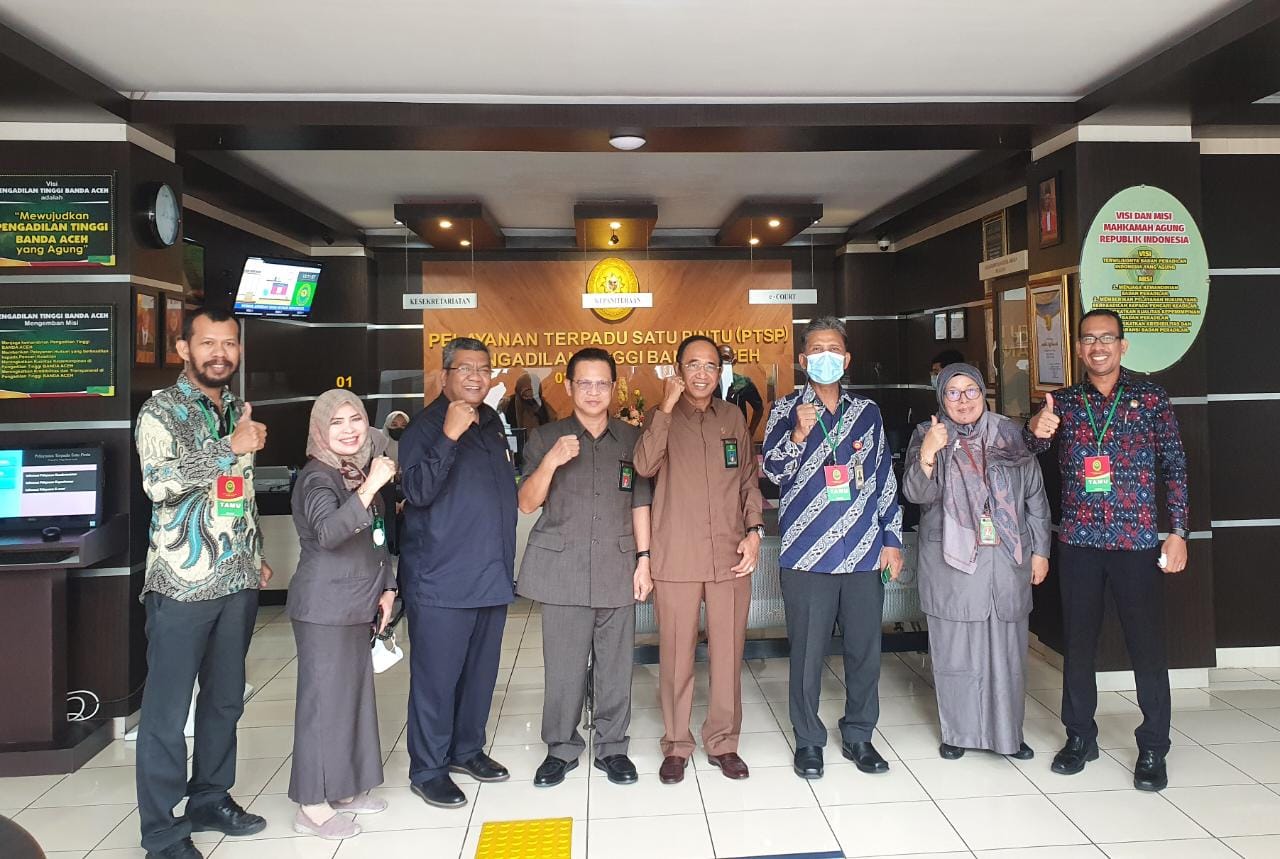 Kunjungan kerja Ombudsman aceh ke Pengadilan tinggi Banda Aceh