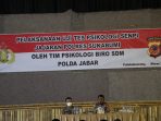 Pembukaan giat psikotes senjata api bagi personel Polres Sukabumi