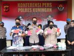 Konferensi Pers Polres Kuningan ungkap curanmor