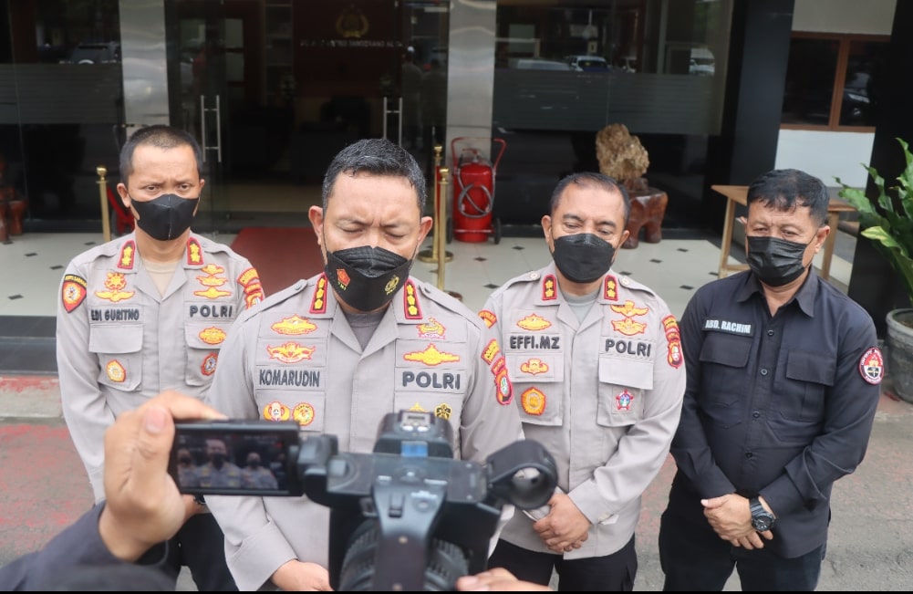 Kapolres Metro Tangerang Kota saat jumpa pers curanmor