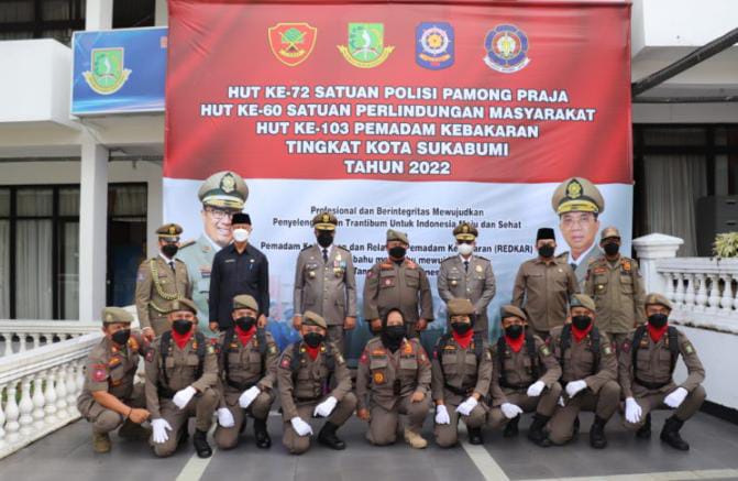 Ulang Tahun bersama Satpol PP, Linmas dan Damkar