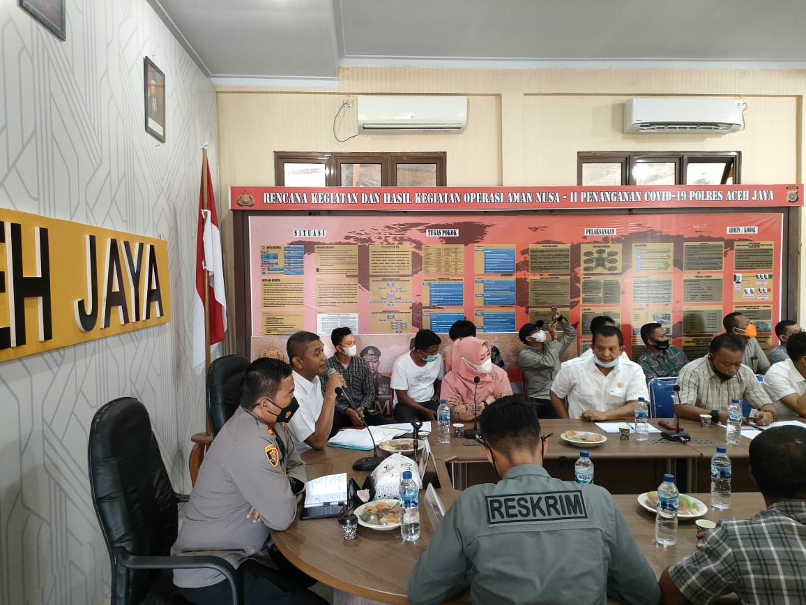 Audiensi Polres Aceh Jaya bersama stake holder