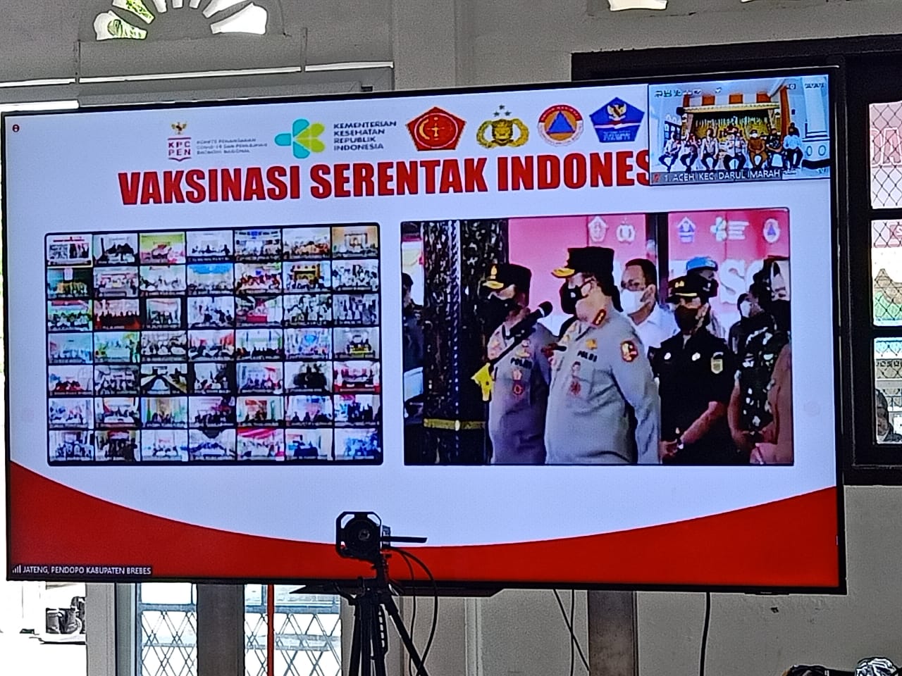 Pelaksanaan Zoom meeting Wakapolri dengan 2 Polda
