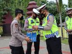 Personil Polres Sukabumi Open Donasi untuk bencana angin Nagrak