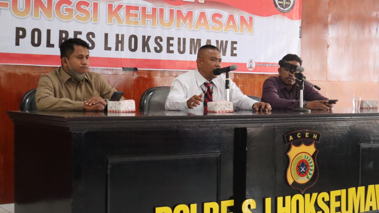 Pelaksanaan kegiatan pelatihan Public Speaking anggota Polres Lhokseumawe