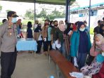 Kapolsek Cikembar pantau langsung pelaksanaan vaksinasi covid 19