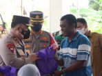 Wakapolda Aceh berikan bingkisan pada akseptor vaksin